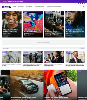 Saxify Blogger Template
